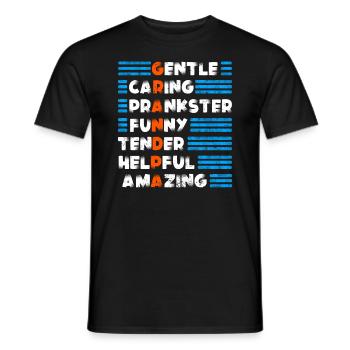 Grandfather Quality Design For Grandfather - Men's T-Shirt - black - Front - AI Model Male 178 light (178cm)