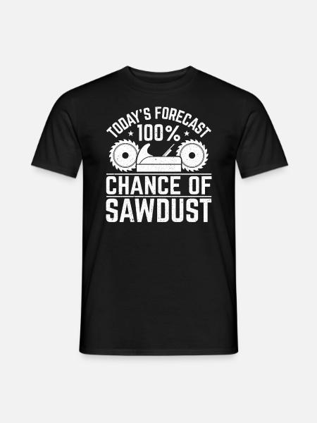 Die Heutige Prognose 100% Wahrscheinlichkeit Von - Männer T-Shirt - Schwarz