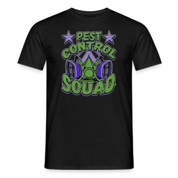 Pest Control Squad Design for a Bug Killer - Men's T-Shirt - black - Front - AI Model Male 178 light (178cm)