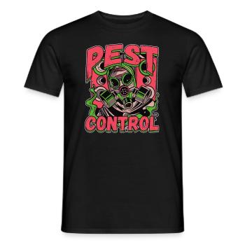 Pest Control Squad Design for a Bug Killer - Men's T-Shirt - black - Front - AI Model Male 178 light (178cm)