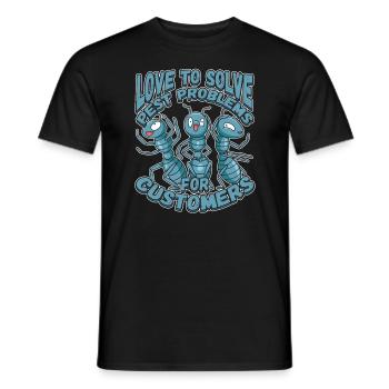 Love To Solve Pest Problems Design for a Bug - Men's T-Shirt - black - Front - AI Model Male 178 light (178cm)