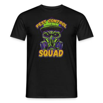 Pest Control Squad Design for a Bug Killer - Men's T-Shirt - black - Front - AI Model Male 178 light (178cm)