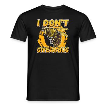 I Don't Give A Bug for a Pest Control Technician - Men's T-Shirt - black - Front - AI Model Male 178 light (178cm)