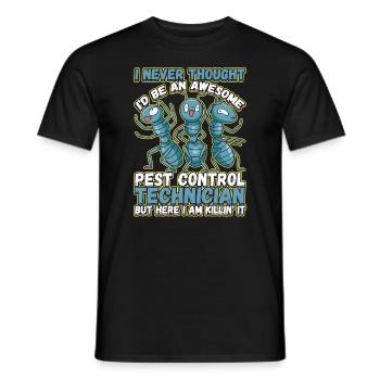 Pest Control Technician is Killin' It Pest - Männer T-Shirt - Schwarz - Vorne - AI Model Male 178 light (178cm)