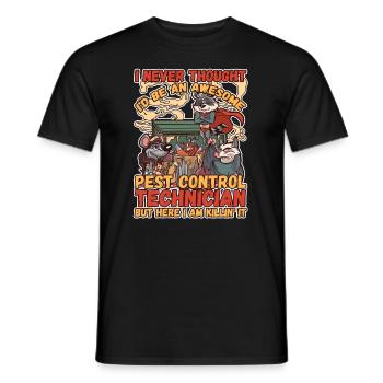 Pest Control Technician is Killin' It Pest - Männer T-Shirt - Schwarz - Vorne - AI Model Male 178 light (178cm)