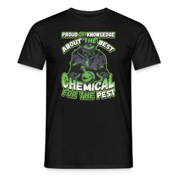 Knowledge About the best Chemical For The Pest - Men's T-Shirt - black - Front - AI Model Male 178 light (178cm)