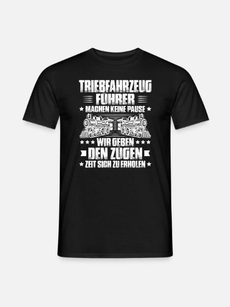 Triebfahrzeugführer Lokführer Train Driver - Männer T-Shirt - Schwarz