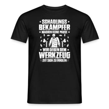 Schädlingsbekämpfer Kammerjäger Exterminator - Männer T-Shirt - Schwarz - Vorne - AI Model Male 178 light (178cm)