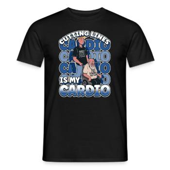 Handicap Wheelchair Design for an Amputation - Männer T-Shirt - Schwarz - Vorne - AI Model Male 178 light (178cm)