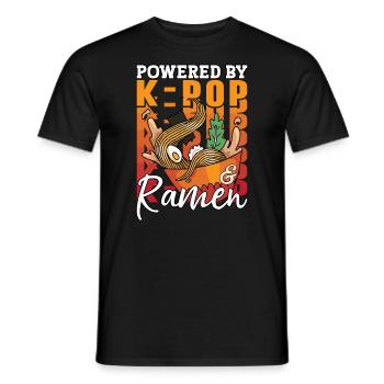 KPop Fashion Design pour un fan de bol de nouilles Ramen - T-shirt homme - noir - Devant - AI Model Male 178 light (178cm)