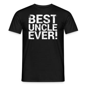 Best uncle of all time for the birthday of the - Men's T-Shirt - black - Front - AI Model Male 178 light (178cm)