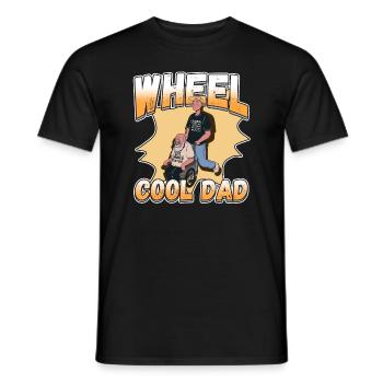 Handicap Wheelchair Design for an Amputation - Männer T-Shirt - Schwarz - Vorne - AI Model Male 178 light (178cm)
