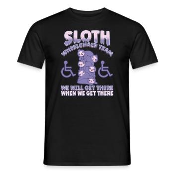 Handicap Wheelchair Design for an Amputation - Männer T-Shirt - Schwarz - Vorne - AI Model Male 178 light (178cm)