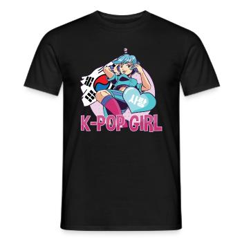 K-Pop Girl K-Drama Kpop - Männer T-Shirt - Schwarz - Vorne - AI Model Male 178 light (178cm)