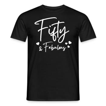 Fifty fabulous - Men's T-Shirt - black - Front - AI Model Male 178 light (178cm)