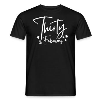 Dreißig fabelhaft - Männer T-Shirt - Schwarz - Vorne - AI Model Male 178 light (178cm)