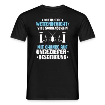 Schädlingsbekämpfer Kammerjäger Exterminator - Männer T-Shirt - Schwarz - Vorne - AI Model Male 178 light (178cm)