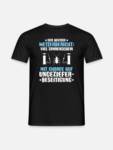 Schädlingsbekämpfer Kammerjäger Exterminator - Männer T-Shirt - Schwarz