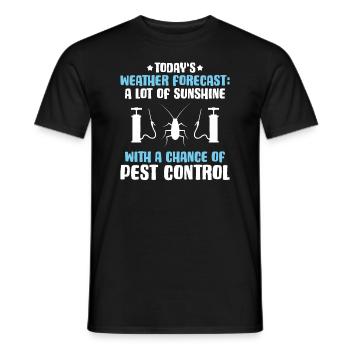 Exterminateur antiparasitaire Exterminateur - T-shirt homme - noir - Devant - AI Model Male 178 light (178cm)