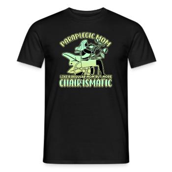 Handicap Wheelchair Design for an Amputation - Männer T-Shirt - Schwarz - Vorne - AI Model Male 178 light (178cm)