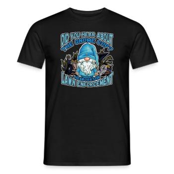 Conception de l’application de la loi pour un agent de police - T-shirt homme - noir - Devant - AI Model Male 178 light (178cm)