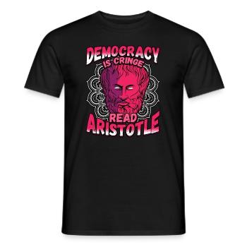 Conception de la mythologie grecque pour un philosophe grec - T-shirt homme - noir - Devant - AI Model Male 178 light (178cm)