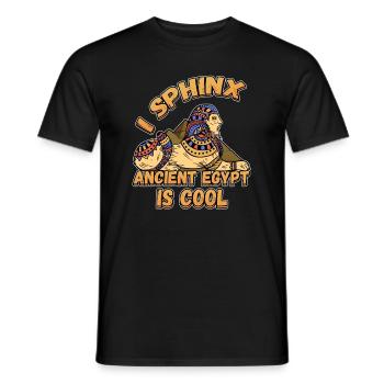 Conception de la mythologie égyptienne pour un fan de l’Égypte ancienne - T-shirt homme - noir - Devant - AI Model Male 178 light (178cm)