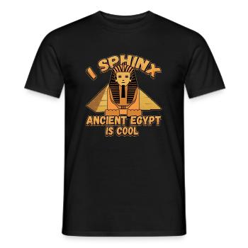 Conception de la mythologie égyptienne pour un fan de l’Égypte ancienne - T-shirt homme - noir - Devant - AI Model Male 178 light (178cm)