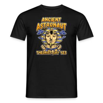 Conception de la mythologie égyptienne pour un fan de l’Égypte ancienne - T-shirt homme - noir - Devant - AI Model Male 178 light (178cm)
