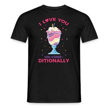 Je t’aime sans Kegel-ditionally pour Frozen - T-shirt homme - noir - Devant - AI Model Male 178 light (178cm)
