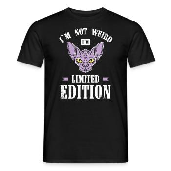 I'm not weird, I'm limited edition for - Men's T-Shirt - black - Front - AI Model Male 178 light (178cm)