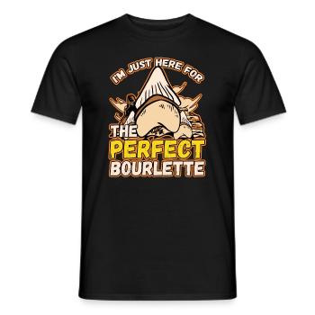 Conception de collecteur de dents fossiles pour un fossile de requin - T-shirt homme - noir - Devant - AI Model Male 178 light (178cm)