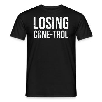 Verlust Von Cone-trol Für Gefrorenen Süßen Fan - Männer T-Shirt - Schwarz - Vorne - AI Model Male 178 light (178cm)