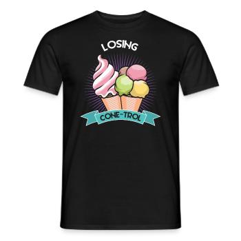 Verlust Von Cone-trol Für Gefrorenen Süßen Fan - Männer T-Shirt - Schwarz - Vorne - AI Model Male 178 light (178cm)
