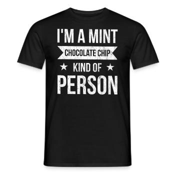 Ich Bin Ein Minz-schokoladenstückchen Für - Männer T-Shirt - Schwarz - Vorne - AI Model Male 178 light (178cm)