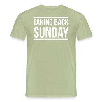 Sonntag Für Gefrorenen Süßen Fan Zurücknehmen - Männer T-Shirt - Sage - Vorne - AI Model Male 178 light (178cm)
