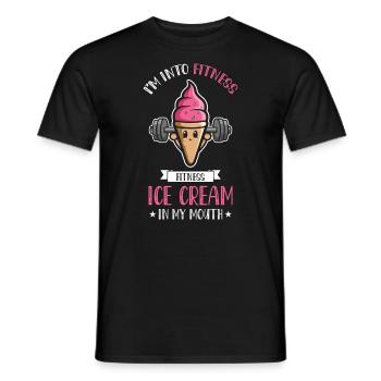 Je suis dans la crème glacée de fitness pour congelé - T-shirt homme - noir - Devant - AI Model Male 178 light (178cm)