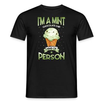Ich Bin Ein Minz-schokoladenstückchen Für - Männer T-Shirt - Schwarz - Vorne - AI Model Male 178 light (178cm)