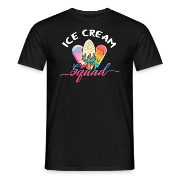 Ice Cream Squad pour les fans de frozen sweet - T-shirt homme - noir - Devant - AI Model Male 178 light (178cm)