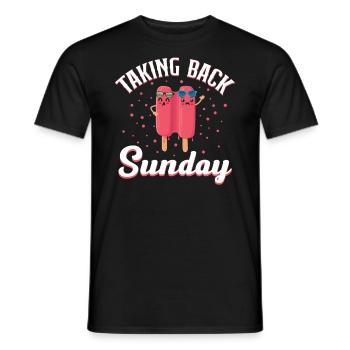 Sonntag Für Gefrorenen Süßen Fan Zurücknehmen - Männer T-Shirt - Schwarz - Vorne - AI Model Male 178 light (178cm)