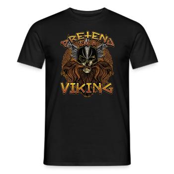 Norse Viking Mythology Design for Viking Warriors - Männer T-Shirt - Schwarz - Vorne - AI Model Male 178 light (178cm)