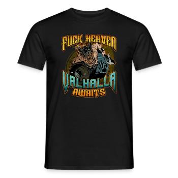 Norse Viking Mythology Design for Viking Warriors - Men's T-Shirt - black - Front - AI Model Male 178 light (178cm)