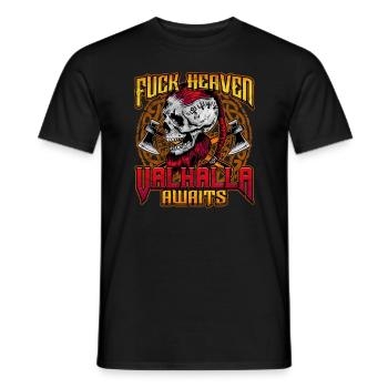 Norse Viking Mythology Design for Viking Warriors - Men's T-Shirt - black - Front - AI Model Male 178 light (178cm)
