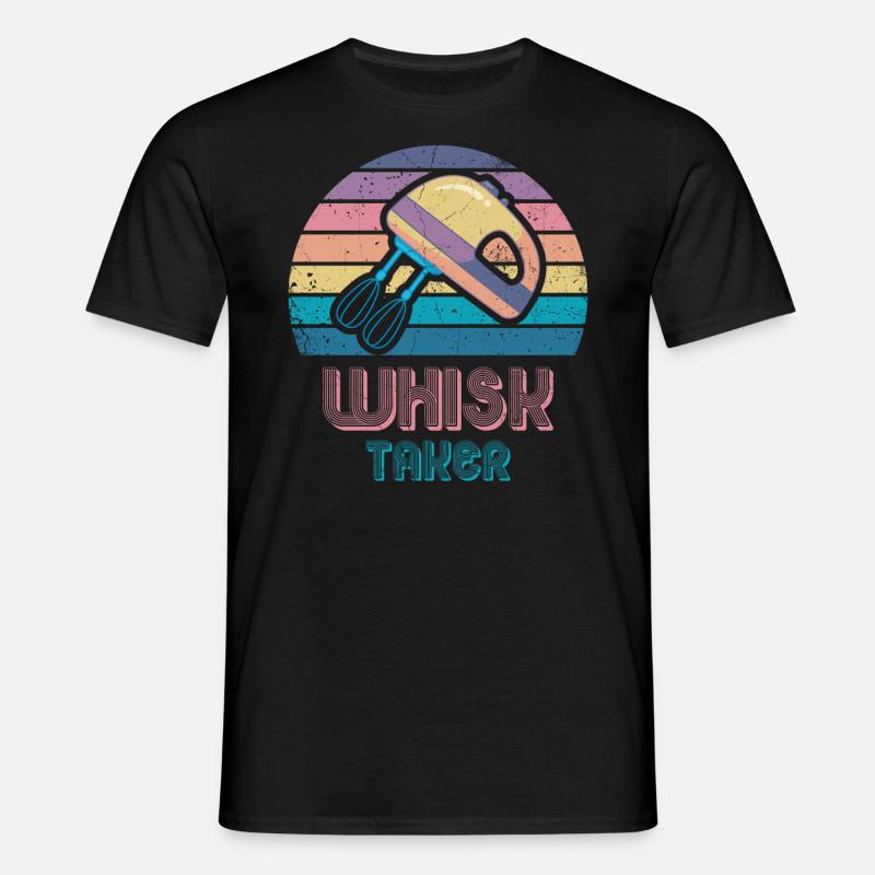 Schneebesenträger Für Bäcker Oder Backfans - Männer T-Shirt - Schwarz