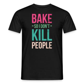 Cuisiner pour que je n’aie pas de gens pour les boulangers ou - T-shirt homme - noir - Devant - AI Model Male 178 light (178cm)