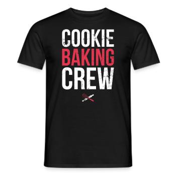 Cookie Baking Crew For Bakers Or Baking Fans - Men's T-Shirt - black - Front - AI Model Male 178 light (178cm)