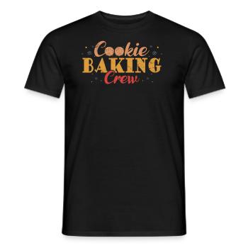 Cookie Baking Crew For Bakers Or Baking Fans - Men's T-Shirt - black - Front - AI Model Male 178 light (178cm)