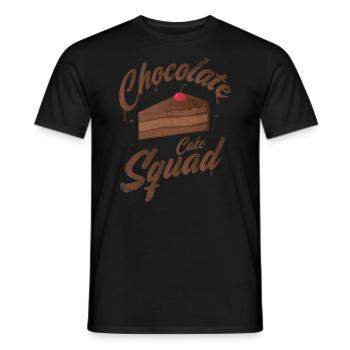 Chocolate Cake Squad For Bakers Or Baking Fans - Men's T-Shirt - black - Front - AI Model Male 178 light (178cm)