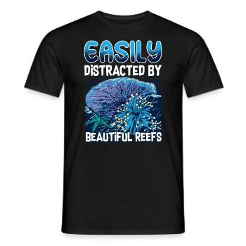 Marine Science Design for an Ocean Student - Men's T-Shirt - black - Front - AI Model Male 178 light (178cm)