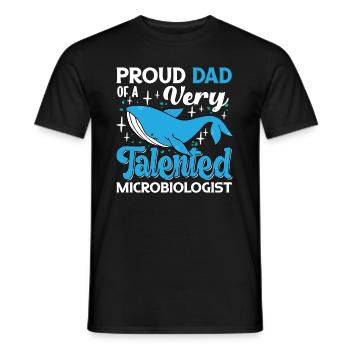 Marine Science Design for an Ocean Student - Men's T-Shirt - black - Front - AI Model Male 178 light (178cm)